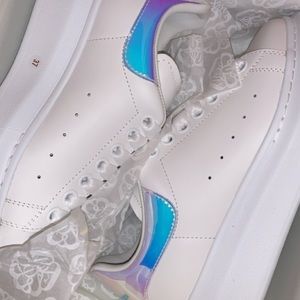 Alexander McQueen White Holograph Sneakers